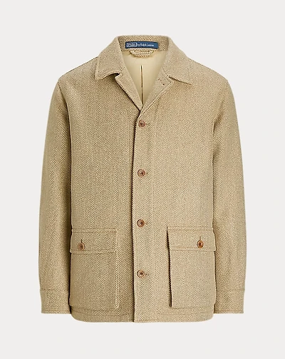 Tailored Silk Herringbone Jacket