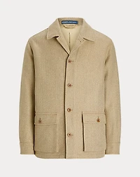 Tailored Silk Herringbone Jacket