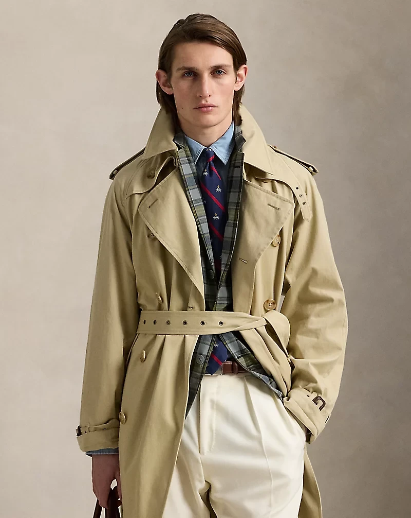 Lightweight Twill Trench Coat