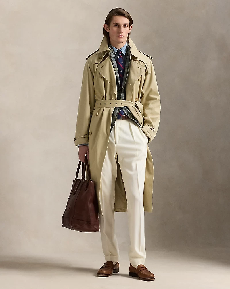 Lightweight Twill Trench Coat