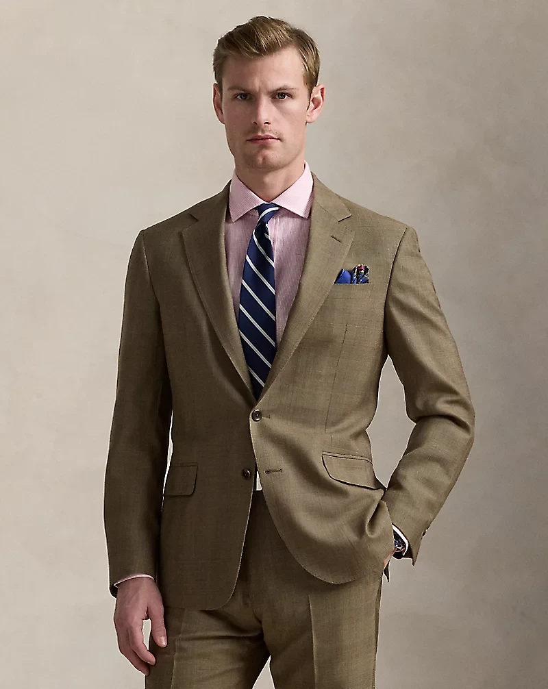 Polo Tailored Fit Glen Plaid Wool Suit