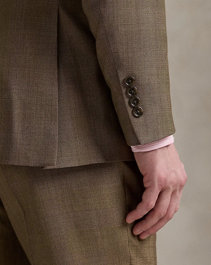Polo Tailored Fit Glen Plaid Wool Suit