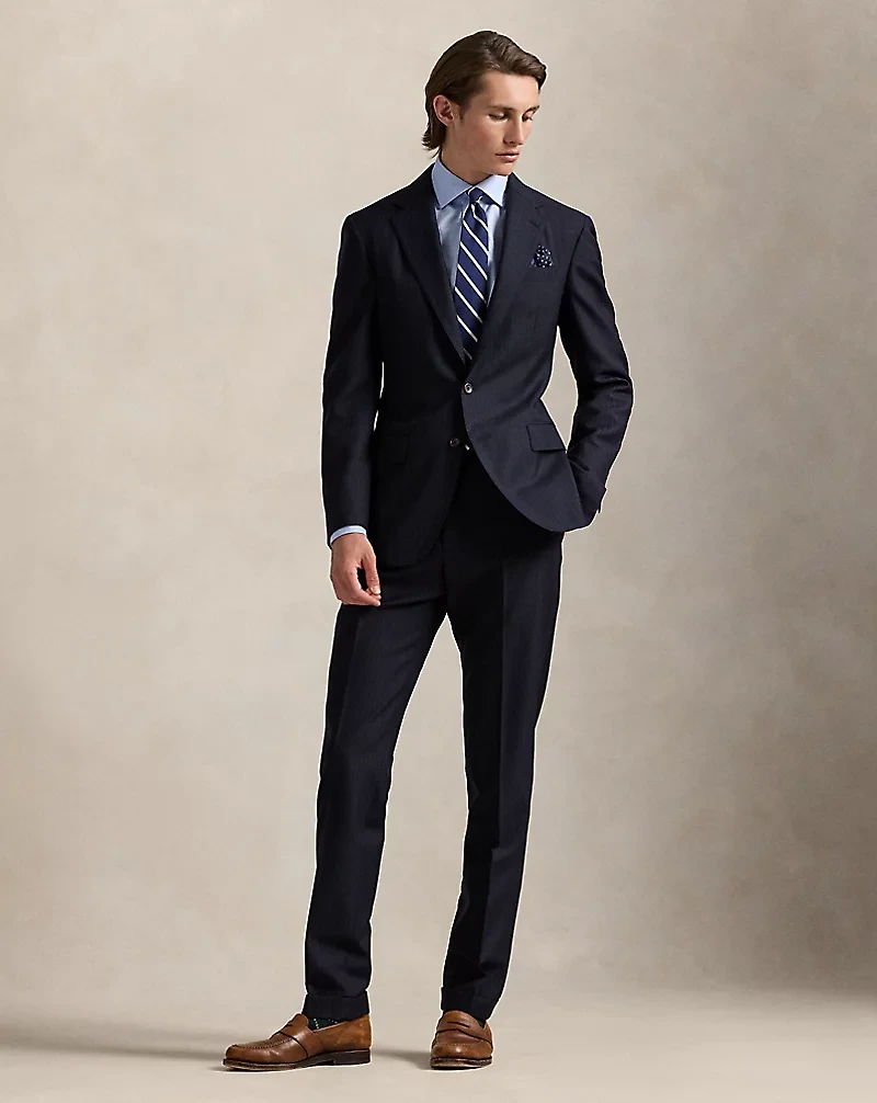 Polo Tailored Pinstripe Wool Suit