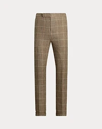Tick-Weave Linen-Silk Suit Trouser