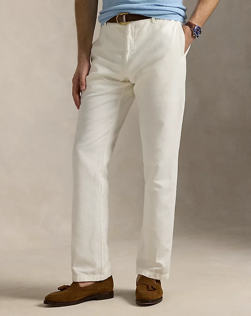 Slub Cotton-Linen Suit Trouser