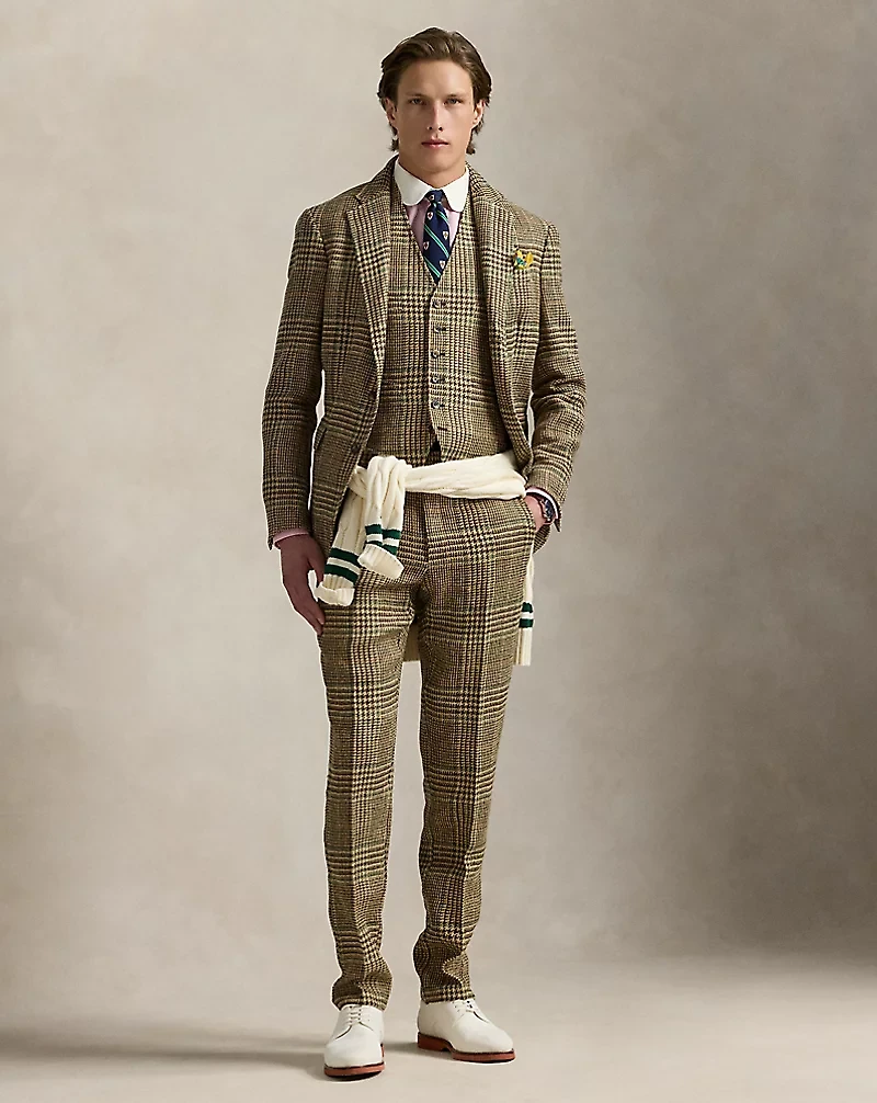 Polo Tailored Glen Plaid Suit Jacket