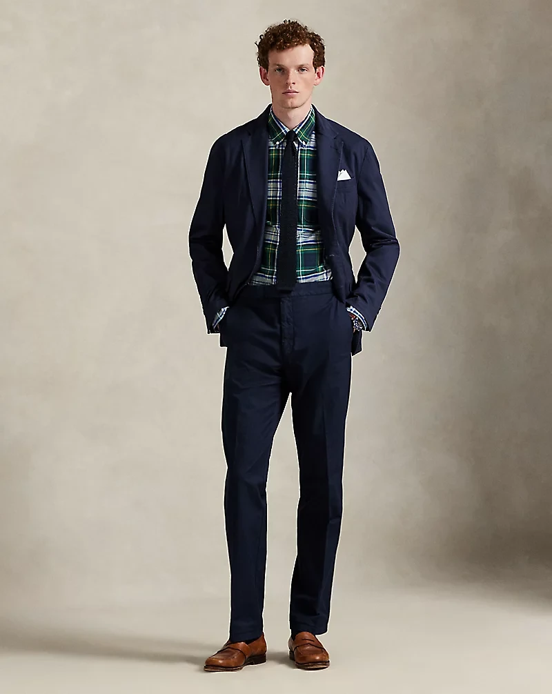 Stretch Cotton Suit Trouser
