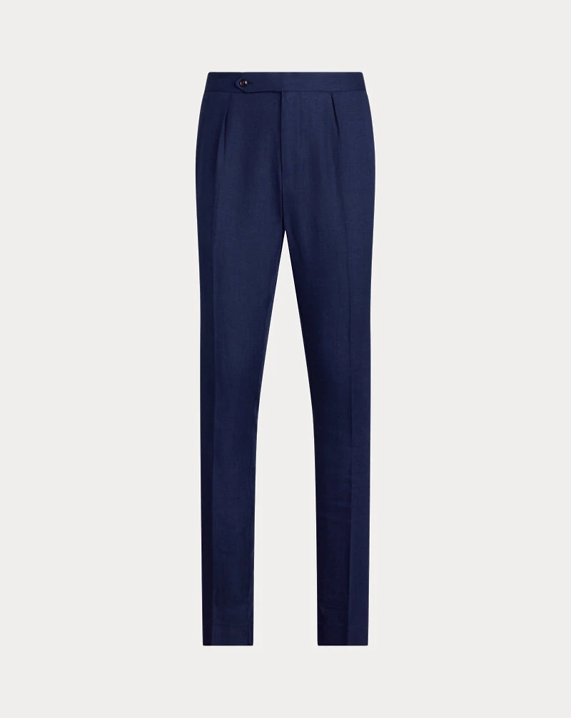 Pleated Nailhead Suit Trouser