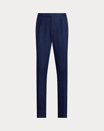 Pleated Nailhead Suit Trouser