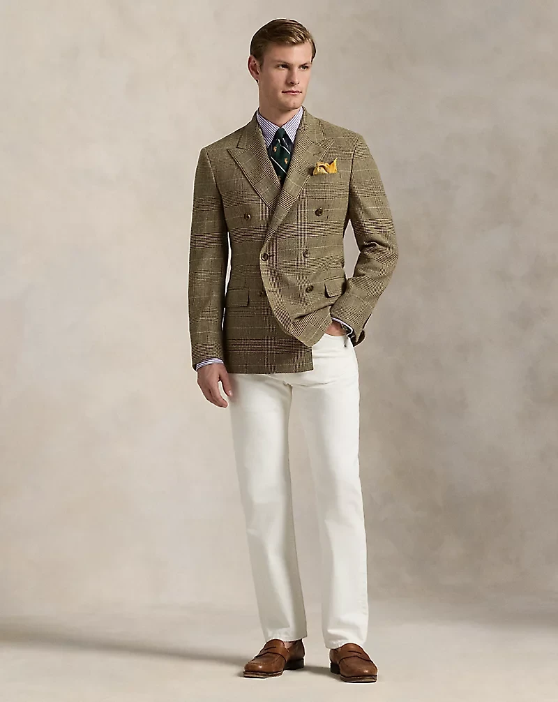Polo Tailored Glen Plaid Suit Jacket