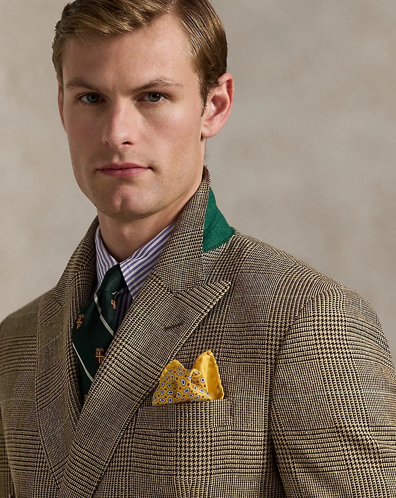 Polo Tailored Glen Plaid Suit Jacket