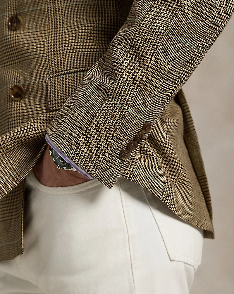 Polo Tailored Glen Plaid Suit Jacket