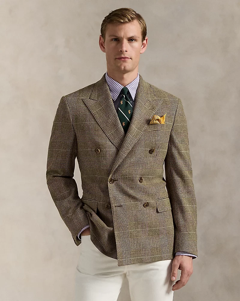 Polo Tailored Glen Plaid Suit Jacket