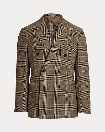 Polo Tailored Glen Plaid Suit Jacket
