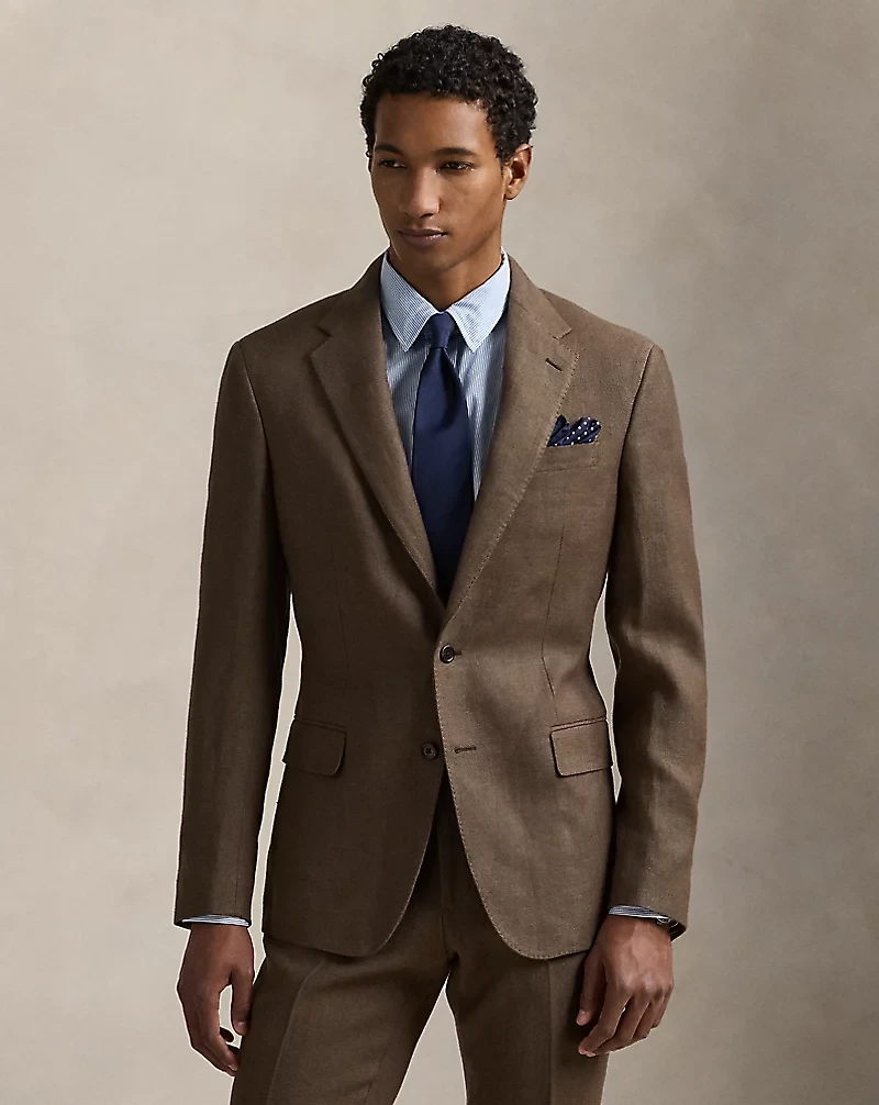 Polo Tailored Linen Dobby Suit Jacket