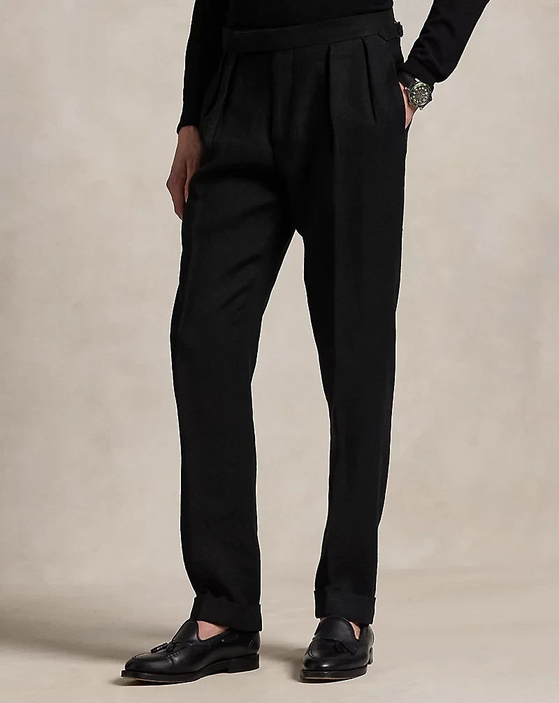 Linen Dobby Suit Trouser