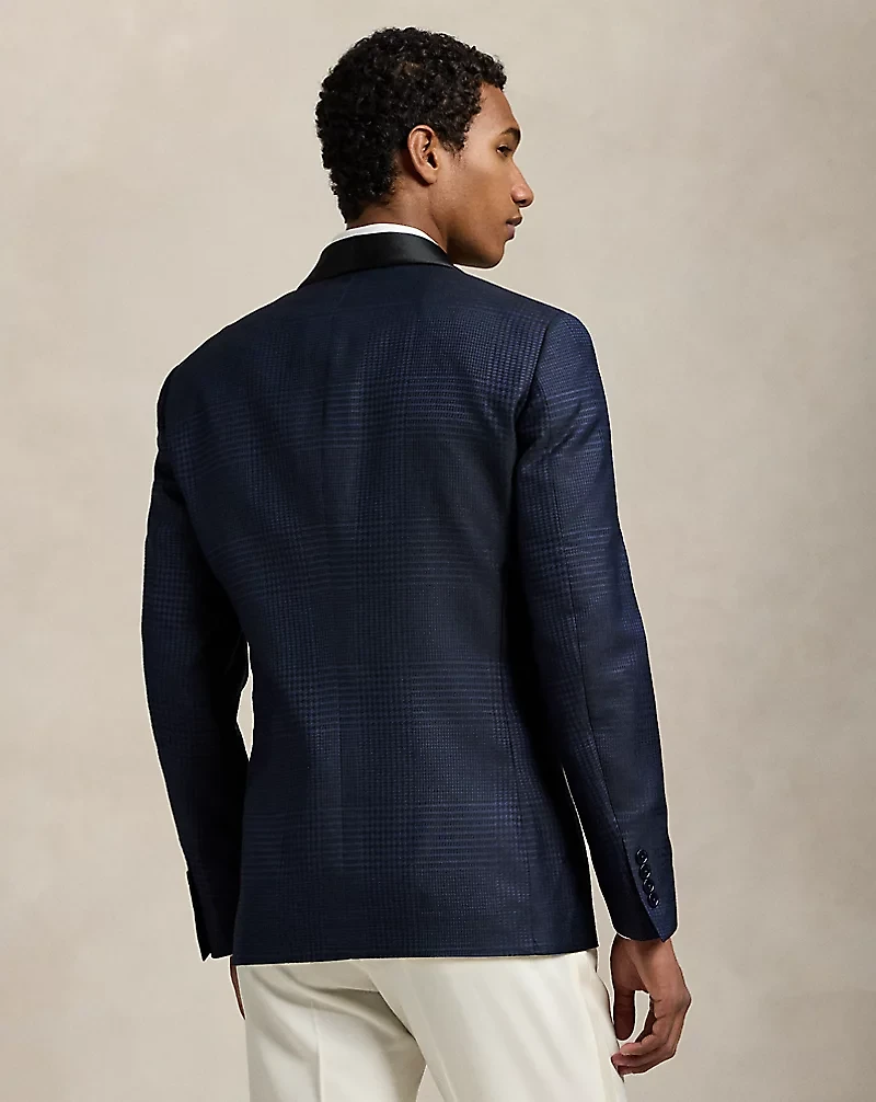 Polo Tailored Plaid Tuxedo Jacket