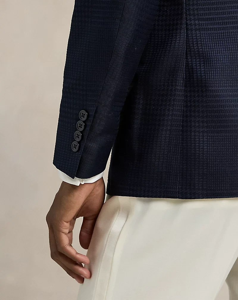 Polo Tailored Plaid Tuxedo Jacket
