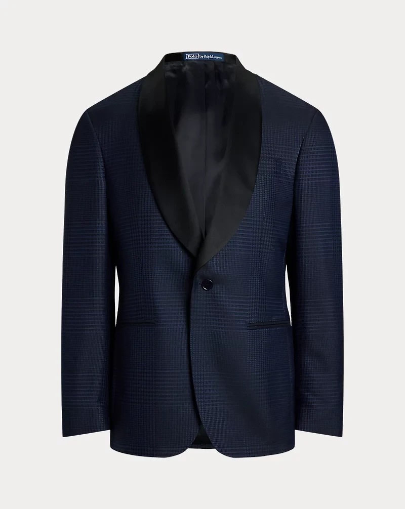 Polo Tailored Plaid Tuxedo Jacket