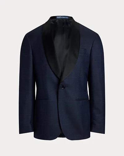 Polo Tailored Plaid Tuxedo Jacket