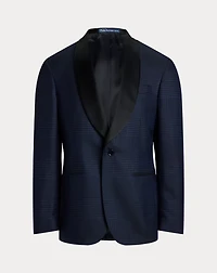 Polo Tailored Plaid Tuxedo Jacket