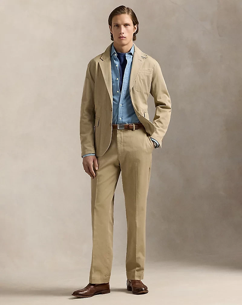 Tailored Slub Twill Suit Jacket