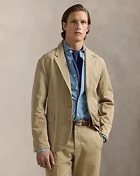 Tailored Slub Twill Suit Jacket