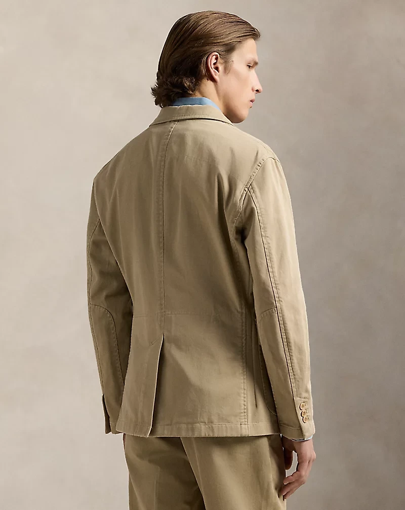 Tailored Slub Twill Suit Jacket