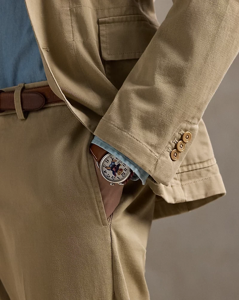 Tailored Slub Twill Suit Jacket