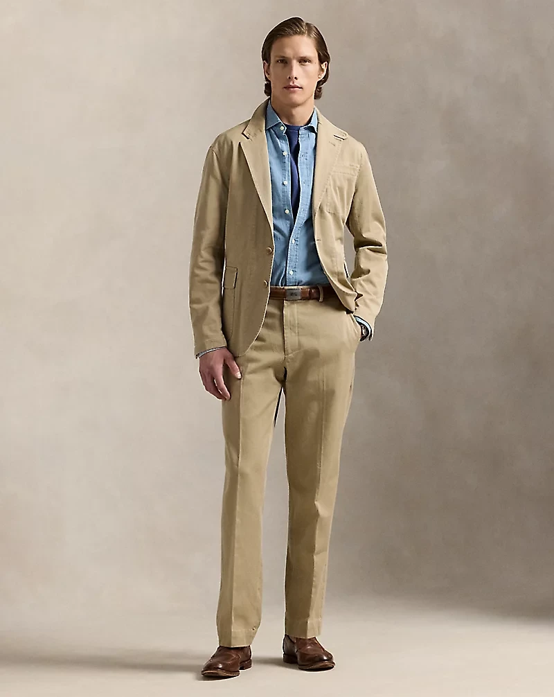 Slub Twill Suit Trouser