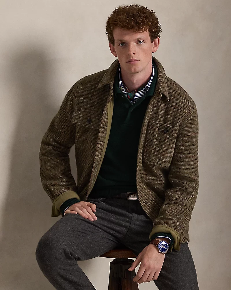 Tick-Weave Harris Tweed Jacket