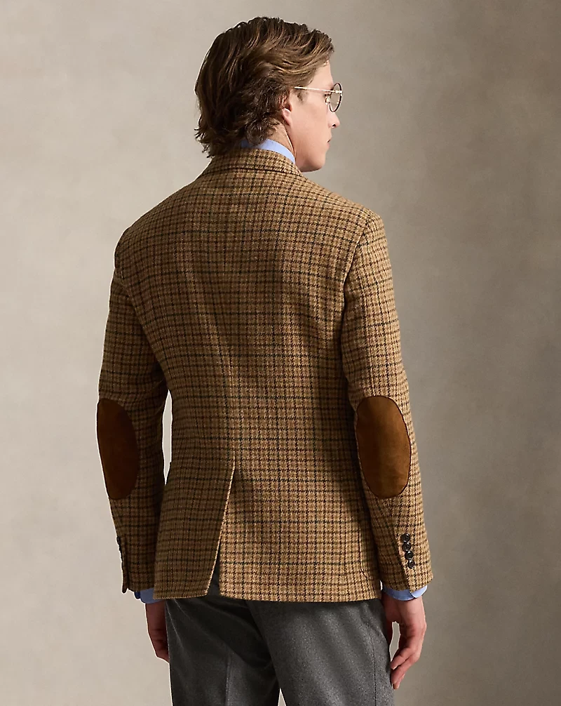 Polo Tailored Fit Plaid Tweed Sport Coat