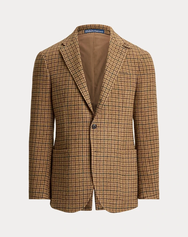 Polo Tailored Fit Plaid Tweed Sport Coat