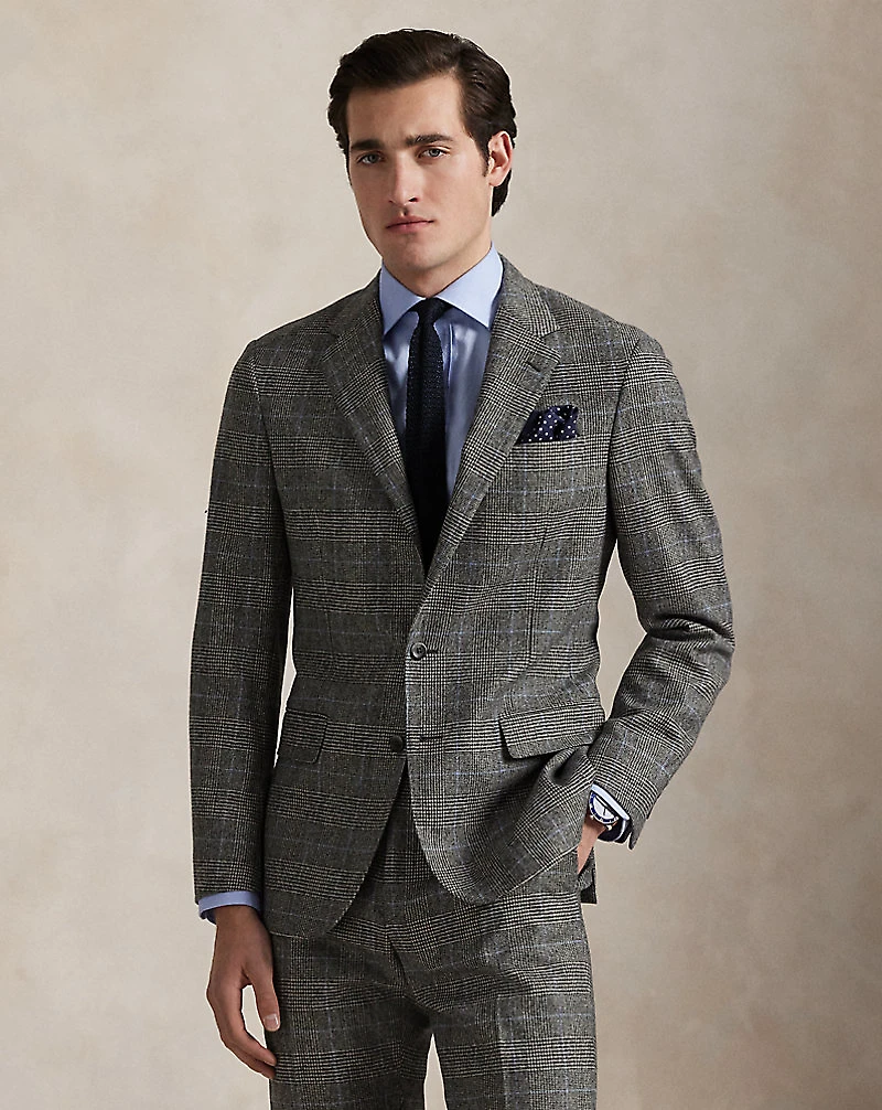 Polo Tailored Fit Glen Plaid Wool Suit