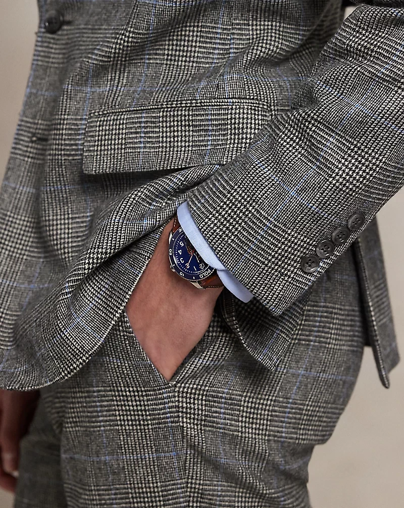 Polo Tailored Fit Glen Plaid Wool Suit
