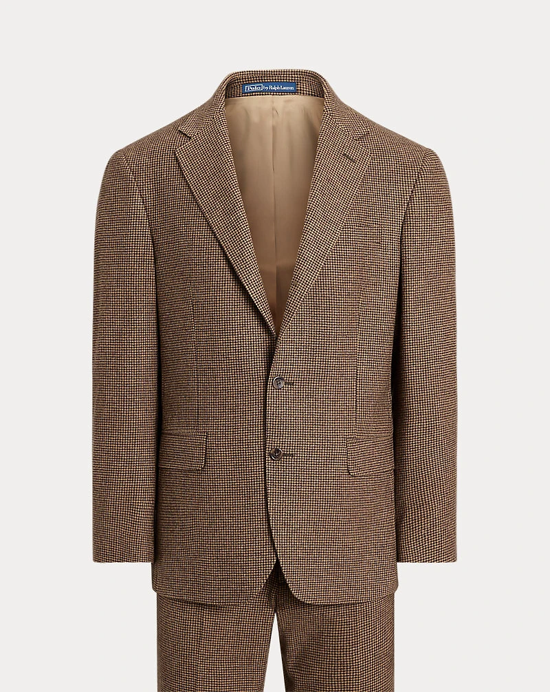Polo Tailored Fit Wool Houndstooth Suit