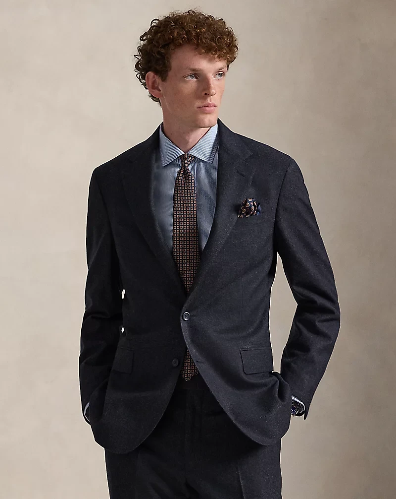 Polo Tailored Plaid Wool-Cashmere Suit