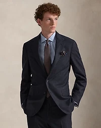 Polo Tailored Plaid Wool-Cashmere Suit