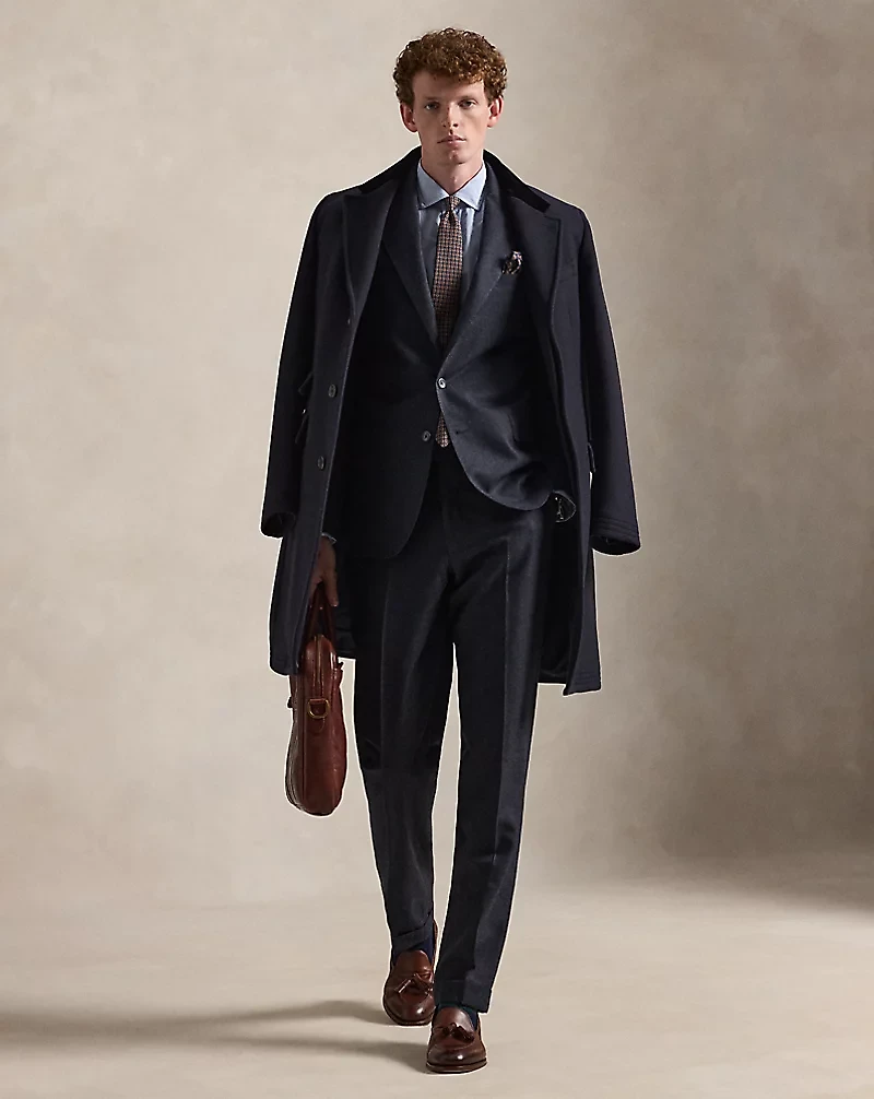 Polo Tailored Plaid Wool-Cashmere Suit