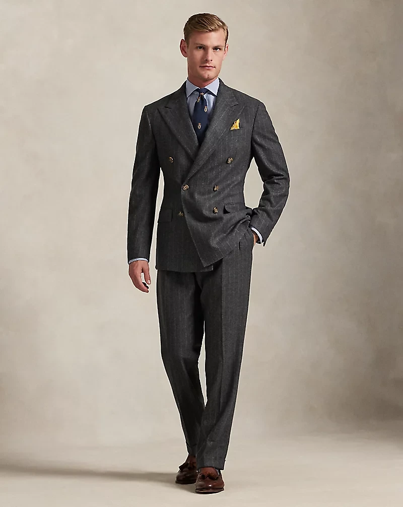 Polo Tailored Fit Pinstripe Wool Suit