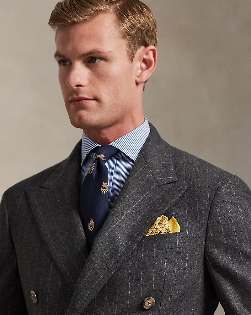 Polo Tailored Fit Pinstripe Wool Suit