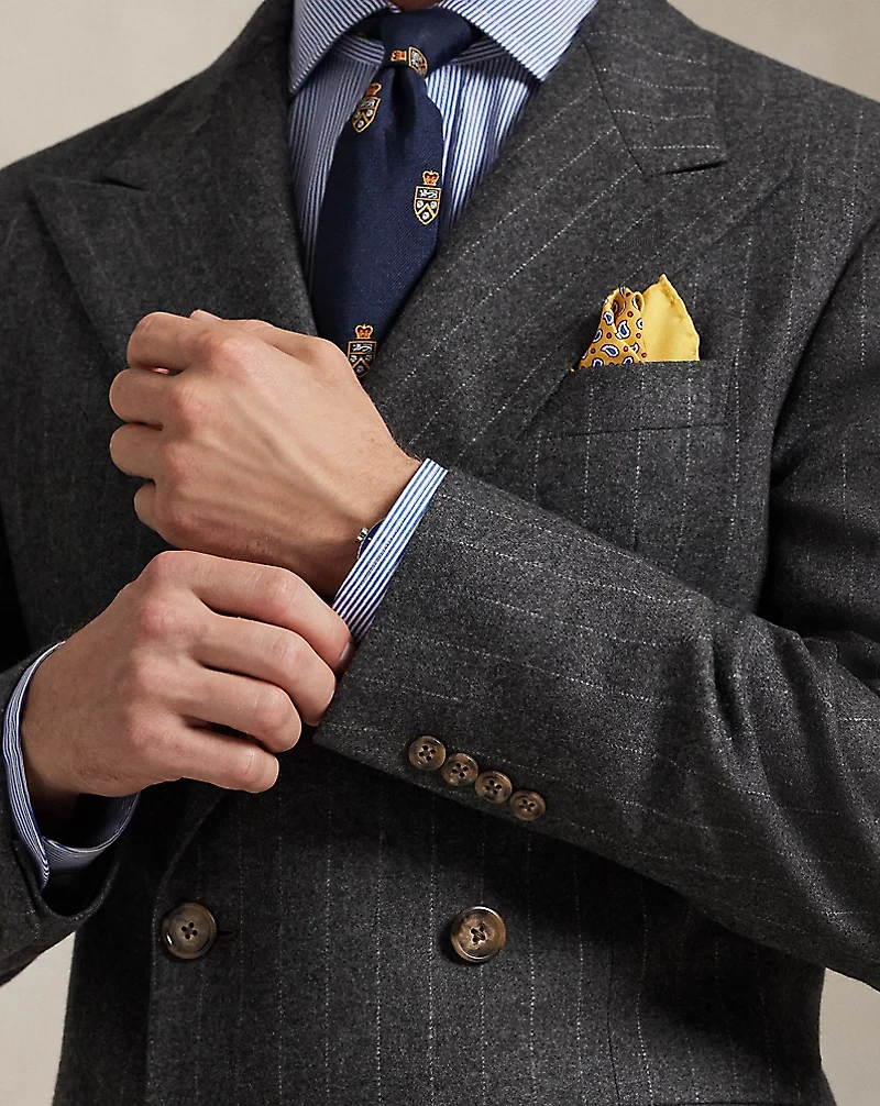 Polo Tailored Fit Pinstripe Wool Suit