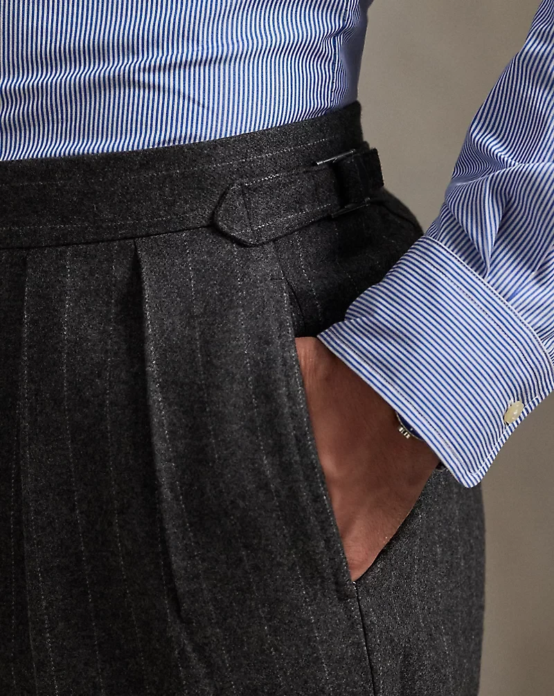 Polo Tailored Fit Pinstripe Wool Suit