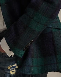 Polo Tailored Plaid Tweed Sport Coat