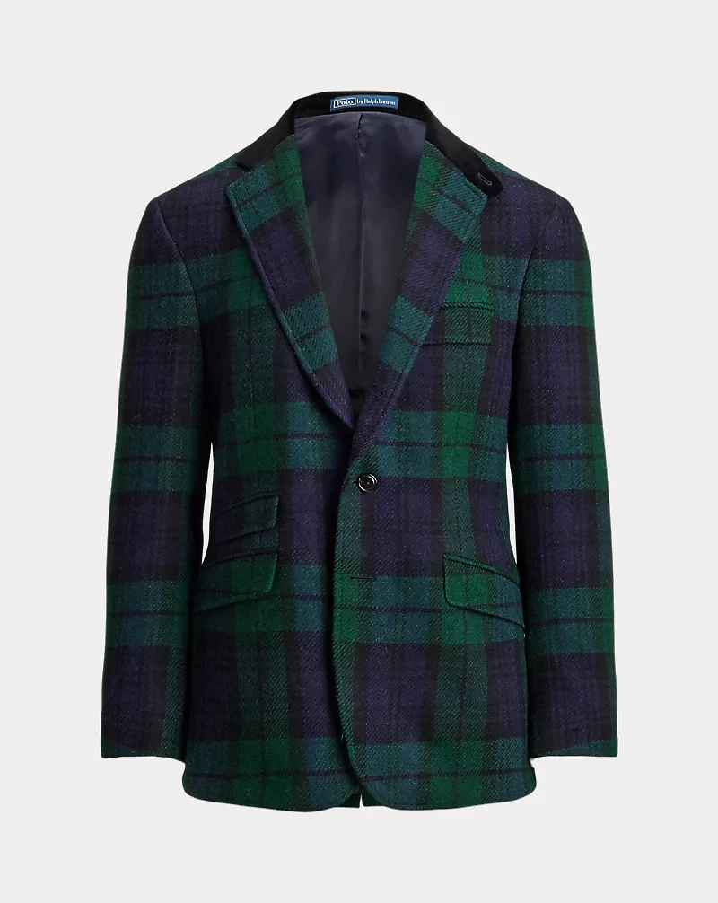 Polo Tailored Plaid Tweed Sport Coat