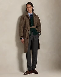 Donegal Tweed Balmacaan Coat