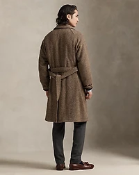 Donegal Tweed Balmacaan Coat
