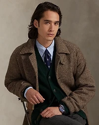 Donegal Tweed Balmacaan Coat