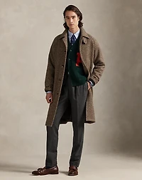 Donegal Tweed Balmacaan Coat