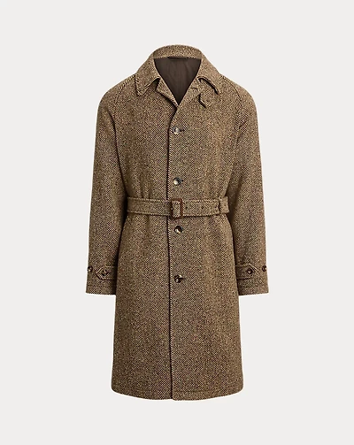 Donegal Tweed Balmacaan Coat